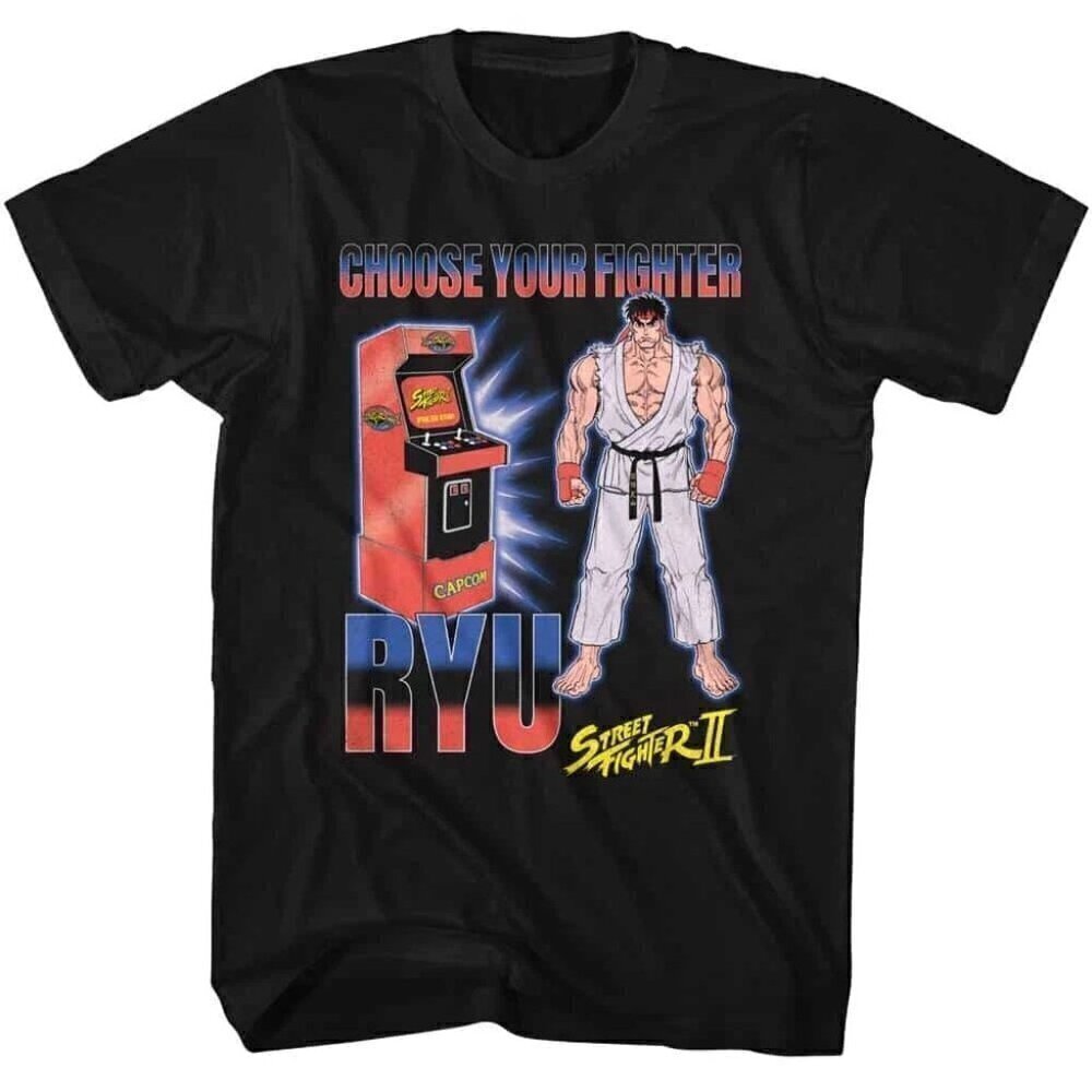 Street Fighter Arcade Ryu Unisex T Shirt .
